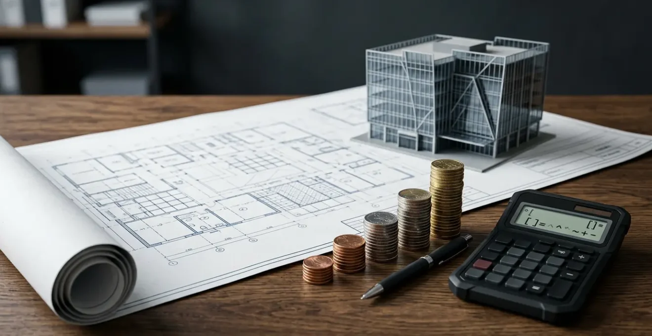 Professional business financing concept for commercial mortgage with twenty percent deposit requirement