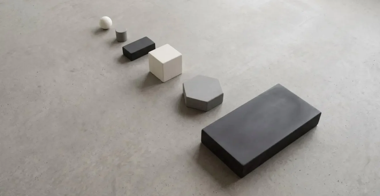 Environmental wide shot showing layered organizational concept with depth and perspective