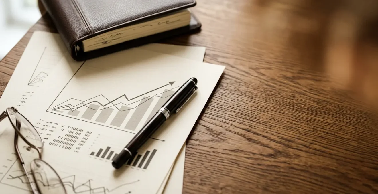 Company director reviewing pension contribution tax strategy with financial documents