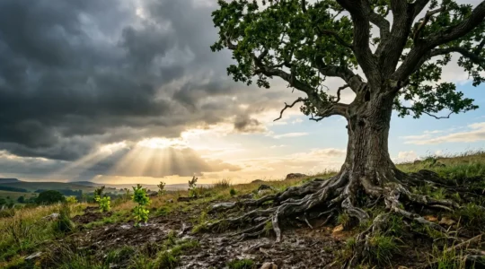 Visual representation of market volatility and investor resilience during FTSE 100 downturns