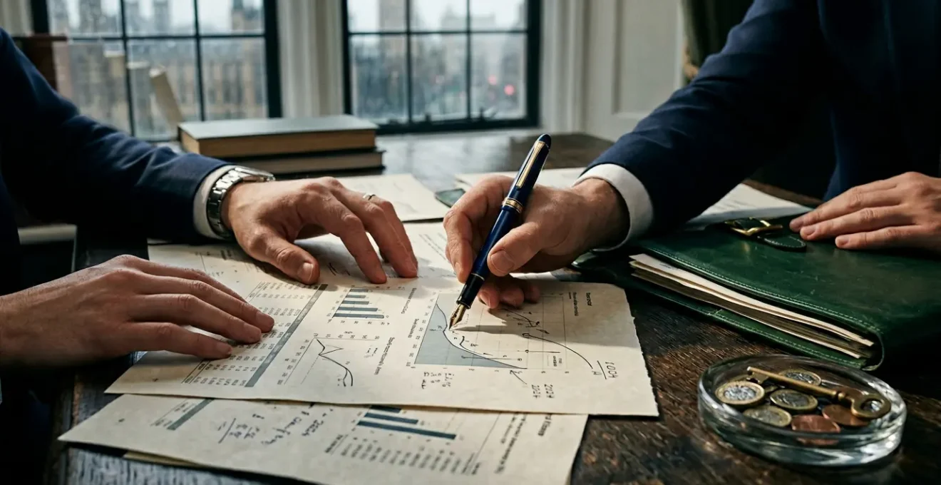 Strategic portfolio management visualization with UK tax planning elements