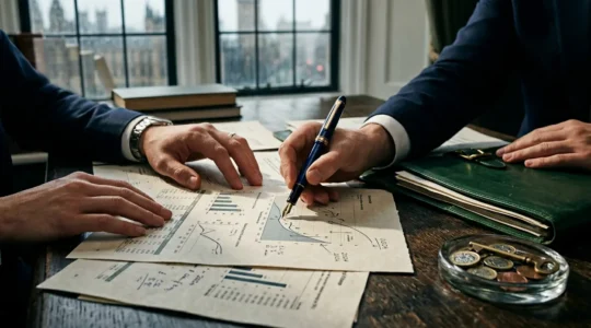 Strategic portfolio management visualization with UK tax planning elements