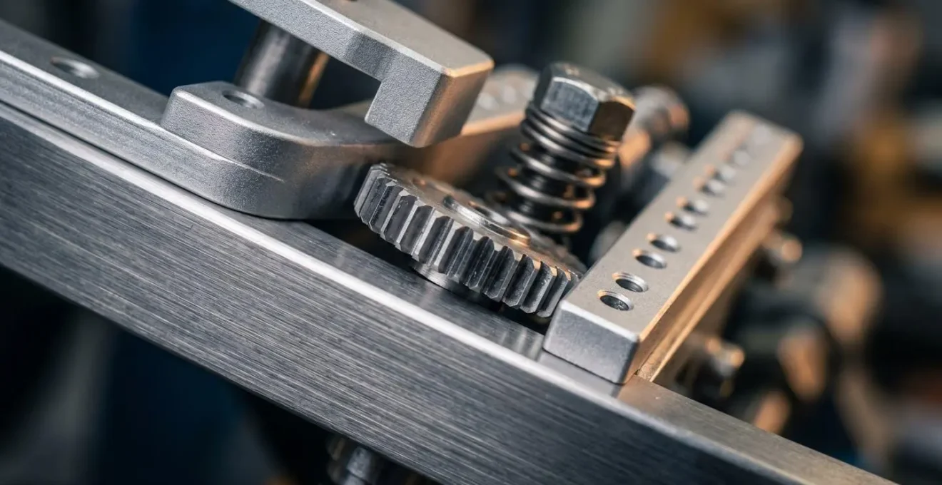 Close-up of precision manufacturing equipment in contemporary British factory showing technological advancement and investment quality