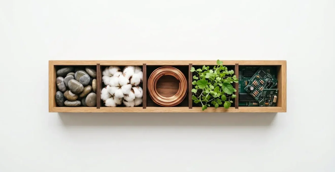 Visual metaphor of a balanced investment portfolio with diversification across multiple sectors
