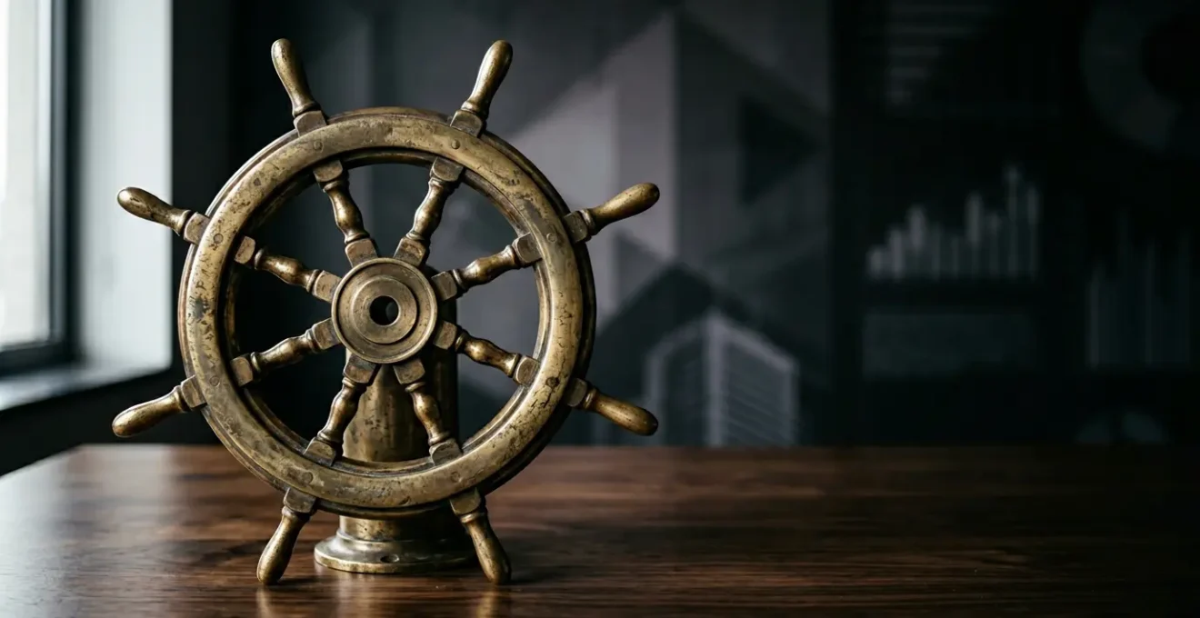 Financial risk management concept with market volatility and portfolio protection strategies